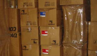 Cajas listas para embarcarse
